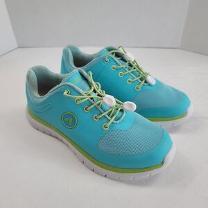 Anodyne No. 23 Women's 7.5W Sport Runner Therapeutic Diabetic Sneakers Teal Lime